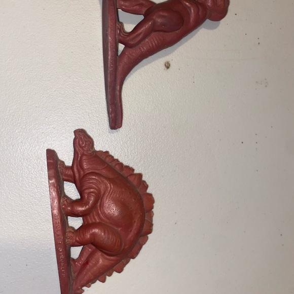 Vintage 1960s Sinclair dinoland toys Red Dinosaur Action Figure Set - Picture 1 of 11